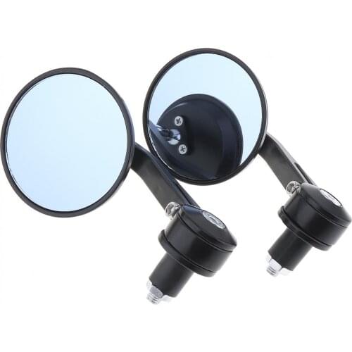 General Aluminum 7/8'' Round Rod End Modified Motorcycle Handlebar Rearview Mirror Motorbike Side Rear View Mirror