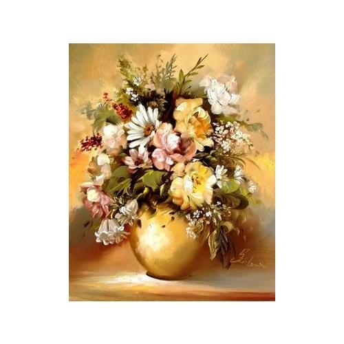 Decoration Cross Stitch Sunflower Vase 5d DIY Diamond Painting Rhinestone Marriage Embroidery Full Drill Square/round