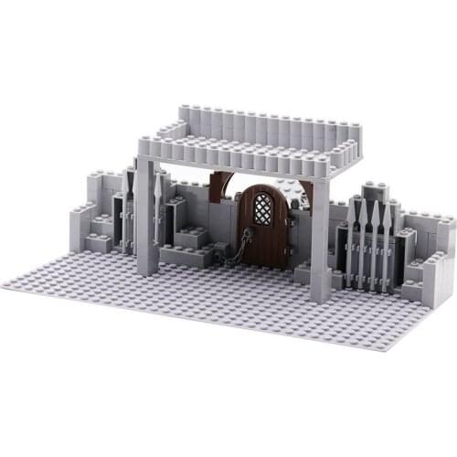 WW2 Military series World War II Medieval Border Tower MOC Accessories Building Blocks Bricks Toys Gifts
