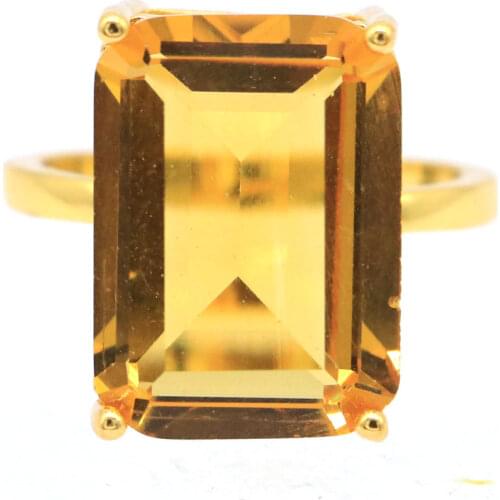 18x18mm SheCrown Lovely Round Silver Rings For Ladies Ceated Blue Aquamarine Bright Zircon Dating Daily Wear