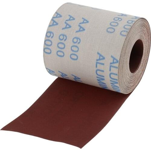 10 Meters Long Emery Cloth Sandpaper Shop Roll Coated Abrasive Tool 600 Grit 10cm Wide Roll for Cleaning Copper Pipe Fittings