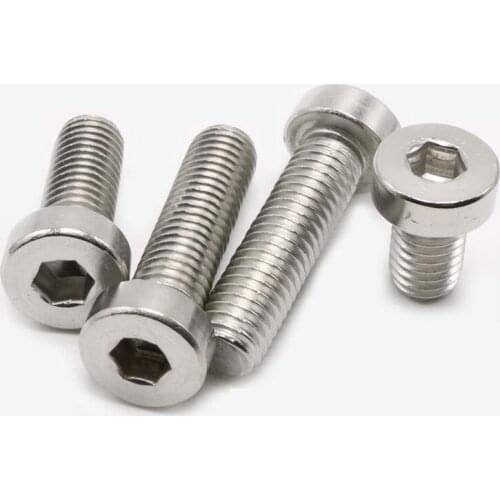 2pcs M3 stainless steel cup head screw hexagon socket screws furniture decoration bolt 5mm-30mm length