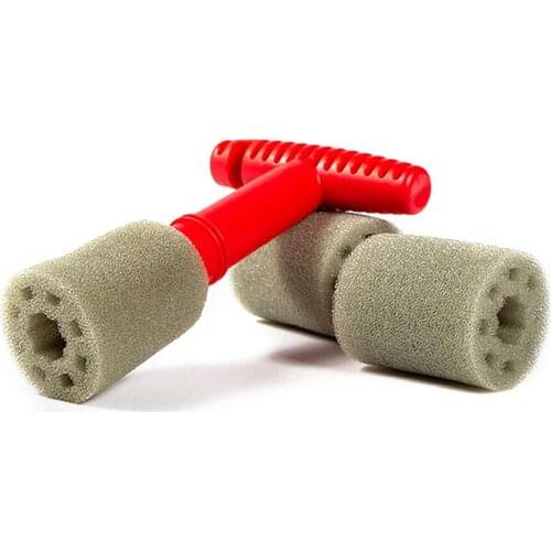 Universal 4Pcs Lug Nut Wheel Cleaning Brush Recessed Sponge With Handle and Removable