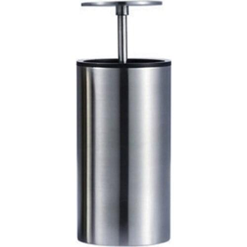 Automatic Stainless Steel Toothpick Holder-Metal Round Toothpick Dispenser Box,Storage Bottle For Bamboo Toothpick-ABUX