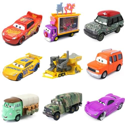 Disney Pixar Cars 3 2 Scarce Limited Edition Model Rocket Lightning McQueen Camouflage Military Vehicle Metal Diecast Car Toys