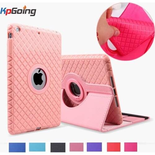 For iPad Air 4 Case Pro11 360 Rotating Silicon Leather Cover Case for iPad Air 1 Air 2 5 6 iPad 9.7 10.2 2020 7th 8th Generation