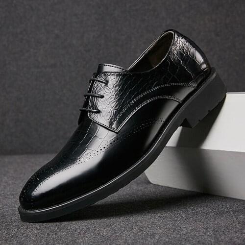 Men shoes Trend English Style Mens Breathable fashion Oxford Shoes Business Formal Men Casual Shoes Men Lace Up Shoes