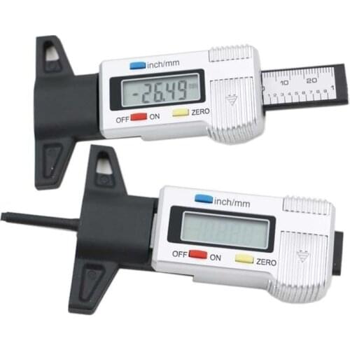 Electronics Car Tyre Tread Depth Gauge Meter Auto Tire Wear Detection Measuring Tool Caliper Thickness Gauges Monitoring System
