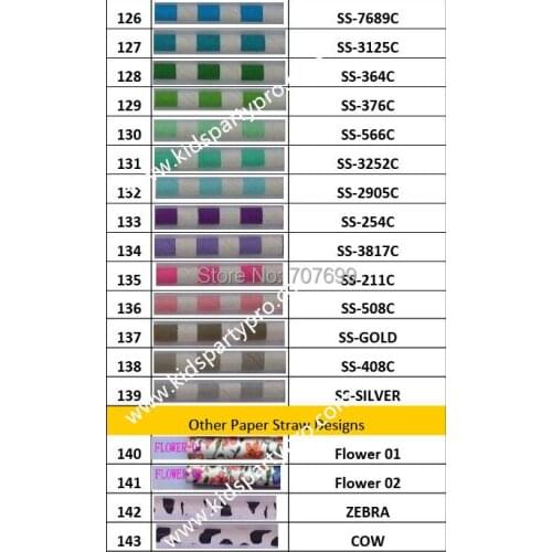 DHL Shipping 3000pcs Free shipping Paper Straws, Striped Paper Straws, Drinking Paper Straws 304 colors mix 25pcs Packing