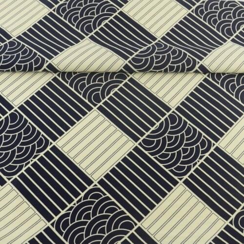 Cotton Fabric Retro Black Decoration Tissue Home Textile Quilting Tecido Patchwork Bedding Teramila Fabrics Craft Sewing Cloth