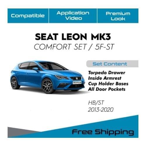 SEAT LEON MK3/5F/ST TRIM PLATED COMFORT SET & FABRIC 2013-2020