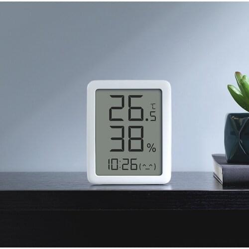 Miaomiaoce E-ink Screen LCD Large Digital Display Thermometer Hygrometer Clock Temperature Humidity Sensor from
