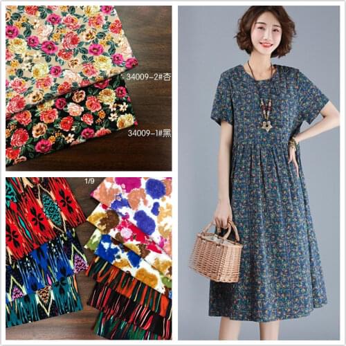 Plain rayon reactive printing fashion womens dress pants fabric