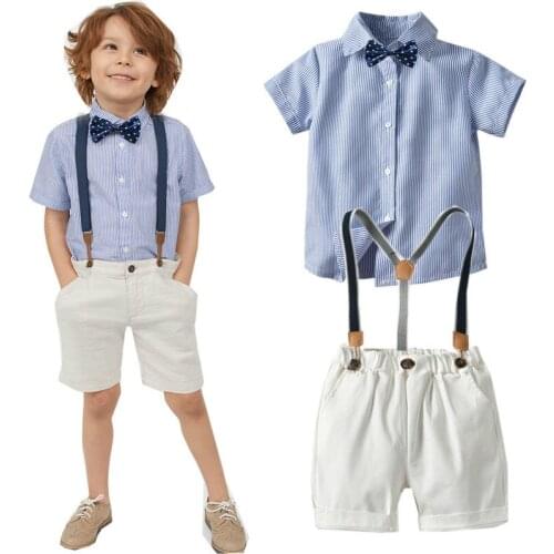 New Fashion Baby Boy Clothing Set Kids Clothes Newborn Toddler Clothes Gentleman Boys Clothing Set Birthday Party Outfits Bebes