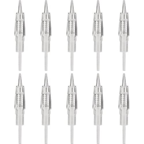 New Tattoo Needles 10pcs Eyebrow Lip Tattoo Needle Cartridges Kit Eye Brow Lip Makeup Pen Permanent Tattoo Tool Kit
