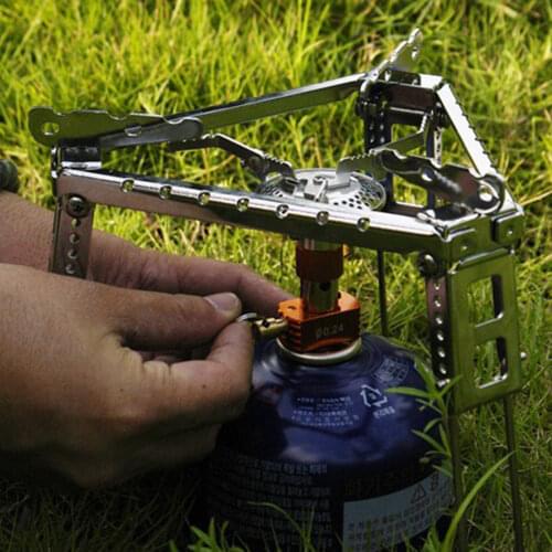 Outdoor Camping Hiking Alcohol Stove Rack Ultralight Folding Pot Burner Stand Outdoor Picnic Accessories