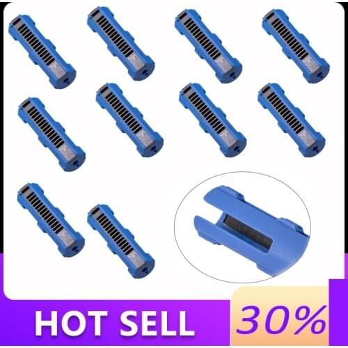 13/14 Teeth Piston Lghtweight Blue Fibre Reinforced Full Steel for Airsoft M4 AK G36 MP5 Gearbox Tactical Hunting Accessories