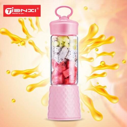 TIANXI Portable Juicer Electric USB Rechargeable Mini Food Processor Personal Blender Fast Cup Juice Blenders