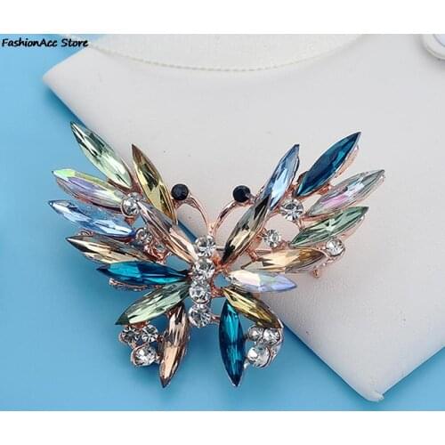 Rinhoo Natural Animals Brooch Pins Butterfly Brooches For Women Men Jewelry Gift Cute Elegant Fashion Accessories