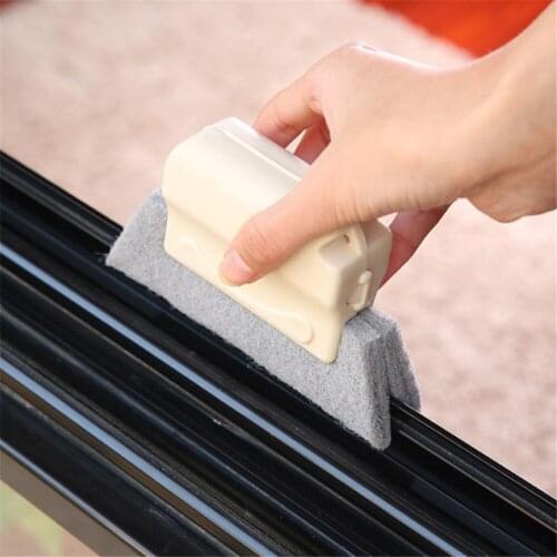 Window Frame Door Groove Cleaning Brush Kitchen Decontamination Brush Cleaner Pads Bathroom Tool Home Kitchen Accessories