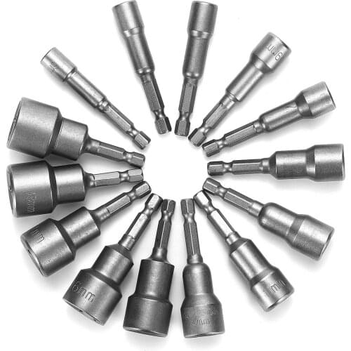 10tlg Set Innensechskantnuss 1/4" Antrieb Stecknuss Imbus Nuss Biteinsatz 6-19mm