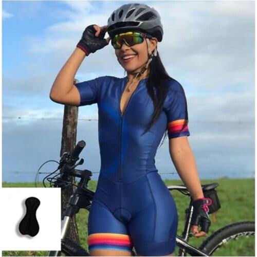 Triathlon Jumpsuit Breathable Professional Ladies Mountain Bike Jerseys Suit, Cycling Jersey Womencycling Clothes For Women Set