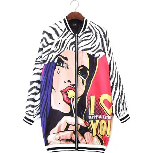 Harajuku Jaquetas Women Pattern Zebra Punk Rock Coats Streetwear Hip Hop kpop Light Gothic Tenancy Jaqueta Fina tide Streetwear