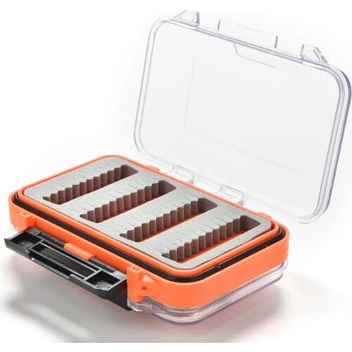 1PC High Quality Double Side Waterproof Pocket Fly Fishing Box Slid Foam Insert Hold 170 Flies Wholesale