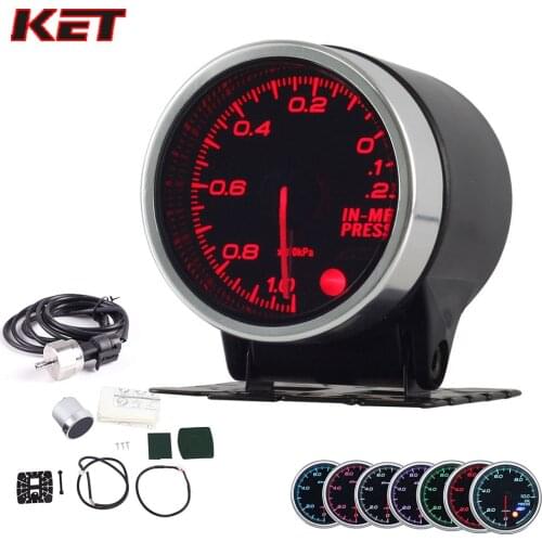 2 Inch 52MM Smoke Lens -1-0.2Bar Vacuum Gauge Vacuum Meter With Stepper Motor