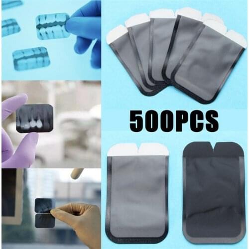 500/1500pcs 33x44mm Barrier Envelopes Disposable Protective Pouch Cover Bags For Phosphor Plate Dental Digital Ray Scan X Size 2