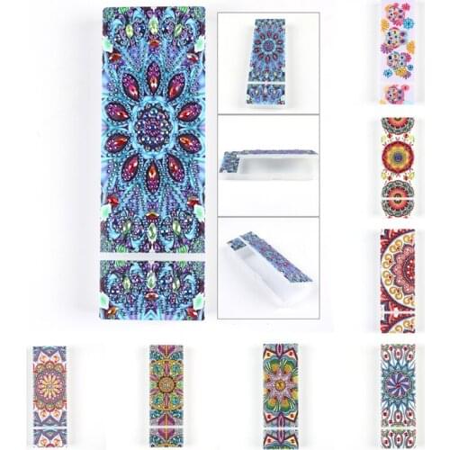 5D DIY Diamond Painting Pen Case Flower Animal Diamond Mosaic Waterproof Pencil Box Home Decoration Embroidery Storage Container