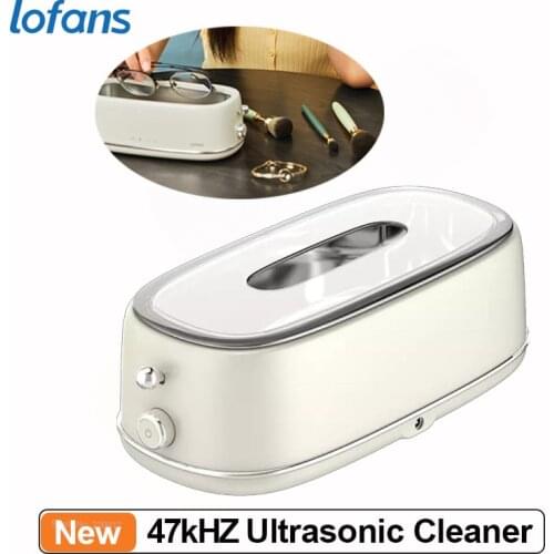 Lofans Ultrasonic Cleaning Machine Cordless for Glasses Toothbrushes Makeup Tools Sonic Vibration 47kHZ Portable Cleaner
