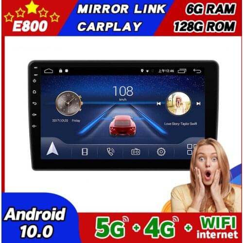 NEW 6GB Ram 128GB Rom 2 Din Car Radio Navigation GPS Player 9 Inch Screen For HYUNDAI H1 2010 2014 Android 10 Stereo Head Unit