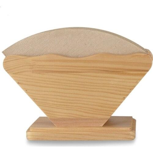 Wooden Coffee Filter Paper Holder Coffee Filters Dispenser Rack Shelf Storage Shelf Coffee Tool Kitchen Tools