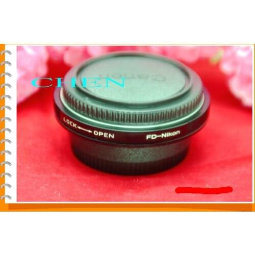 FD-AI Adapter Ring Lens Mount For Canon FD Lens to For Nikon D850 D800 D810 Mount Adapter Focus Infinity With Glass+ Body CAP