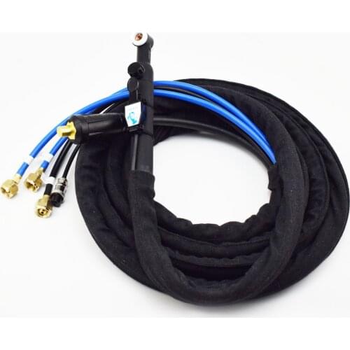 Gas Valve Control WP-18V TIG Welding Torch 4M Seperated Type 35-50 Cable Connector Gas/Water Hose Nut M16*1.5mm