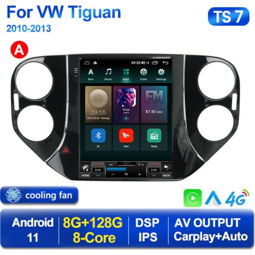 Android 11 Car Radio For Volkswagen VW Tiguan 1 NF 2010 2011 -2016 Multimedia Video Player Tesla Style Vertical Screen GPS 2 Din