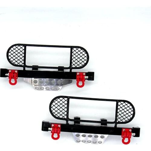 Metal Front Bumper Guard Plate Center Net Mesh Bottom Plate Rescue Buckle for MN D90 D91 D99S RC Crawler Car Accessories
