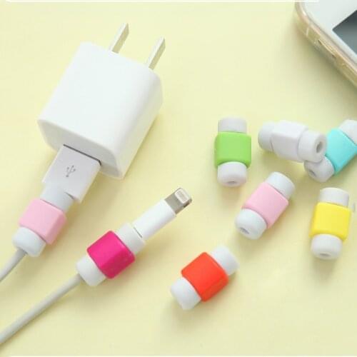 Cute Silicone Cable Organizer Office Stationary Holder Tools Accessories USB Data Wrap Cord Winder Wire Protector Desk Set