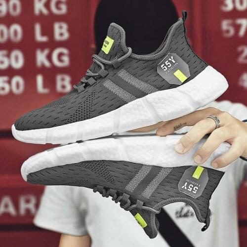 2021 New Super Light Super Breathable Mens Running Shoes Popcorn Sneakers Comfortable Walking Sports Damping Casual Shoes