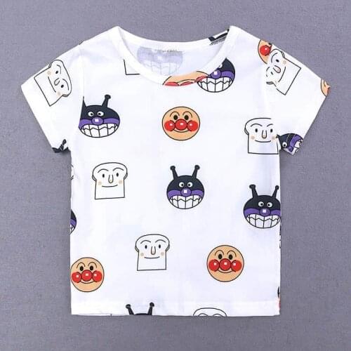 2021 spring and summer new cute boys and girls cotton T-shirt full of printing T-shirt childrens popular T-shirt graphic t shi