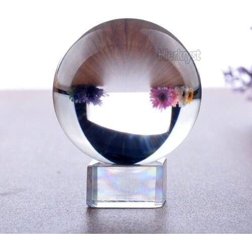Huge Asian Quartz Clear Magic Crystal Healing Ball Sphere 50MM With Free Stand M02063-1