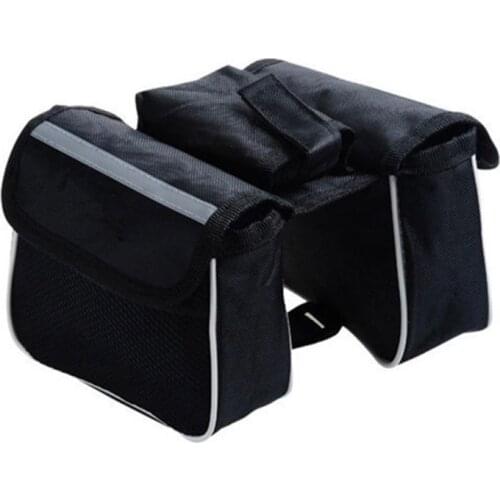 Rectangular 3-in-1 Bicycle Side Bag Modified Front Handlebar Pack Edging Package K1KD
