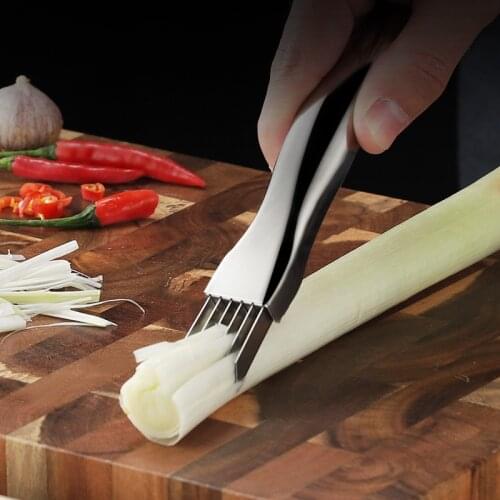 Stainless steel onion cutter, onion cutter, shredder, onion knife, onion seedling knife, kitchen gadget