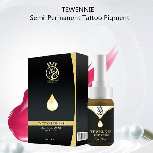 TEWENNIE Permanent Makeup Tattoo Pigment Eyebrow Pigment Nano Pure Organic Microbalding Lip Tattoo Ink Color Good Quality Brands