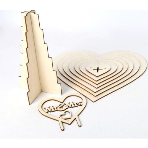 7 Tiers Heart Shape Personalised Mr & Mrs Ferrero Rocher Pyramid Wedding Chocolate Dessert Candy Display Stand