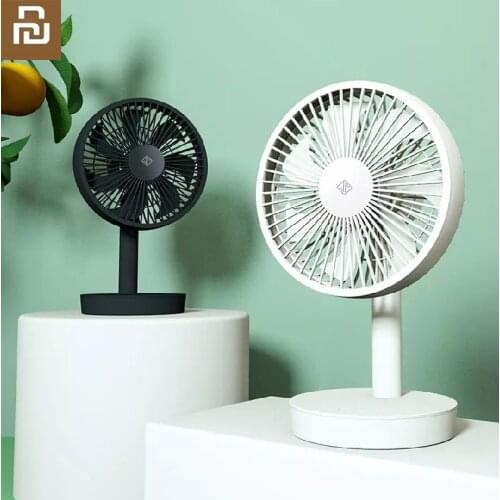Youpin Jipin Desktop Table Fan 4000mAh 5W USB Rechargeable 4 speed 7-leaf lupin super wind Cooling Fan For Office Student