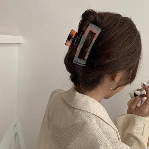 Large Size Plastic Hair ClipsClaw Hairpin New Trendy Crabs Clip With Elegant Design Headdress Accessories Gifts For Women