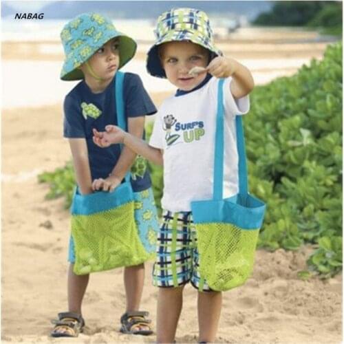 1PC Toy Collection Storage Bag Kids Baby Sand Away Carry Beach Toys Pouch Tote Mesh Large Childrens