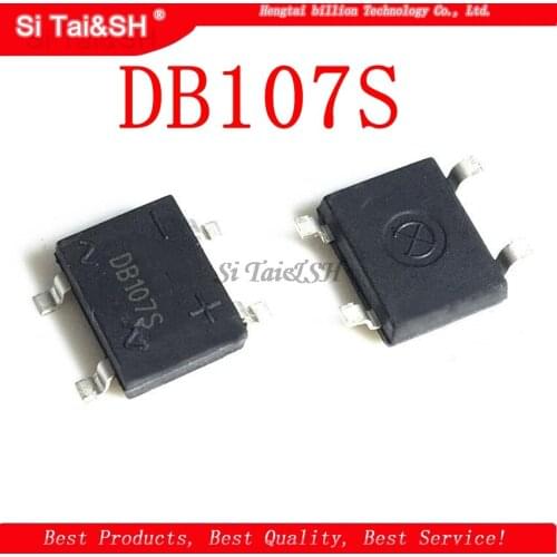10PCS SMD DB107 DB107S 1A 1000V SOP4 Single Phases Diode Rectifier Bridge